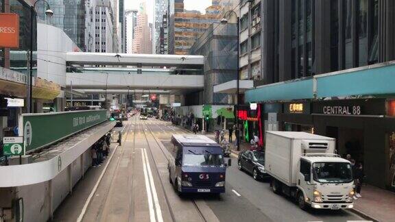 香港有轨电车-中环恒生大桥