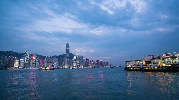 香港全景间隔拍摄