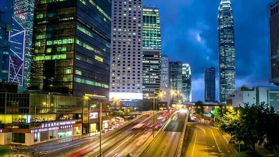 《香港城市的黄昏》