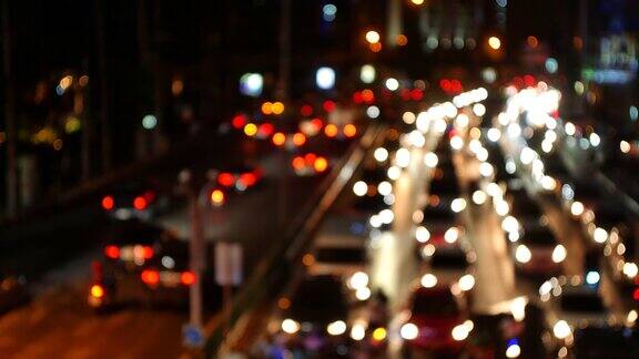 曼谷夜间交通状况