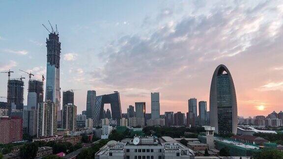 TU北京CBD区域鸟瞰图