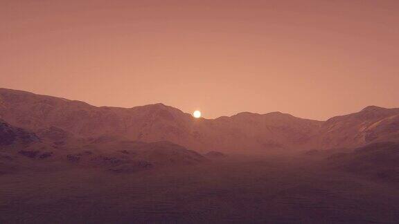在火星上的日出