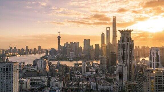 日落上海中国