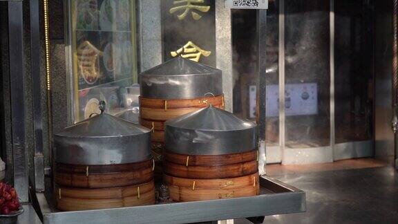 中国的街头小吃:蒸饺