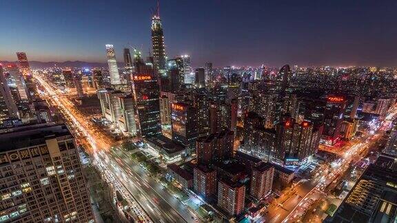 鸟瞰图美妙的城市景色北京中国