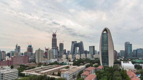 北京CBD区域鸟瞰图
