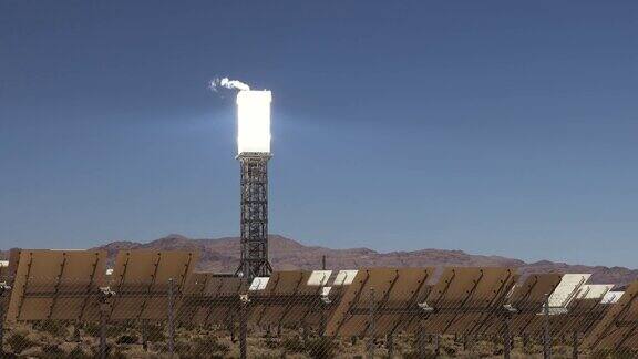 可再生能源的太阳能热能发电厂