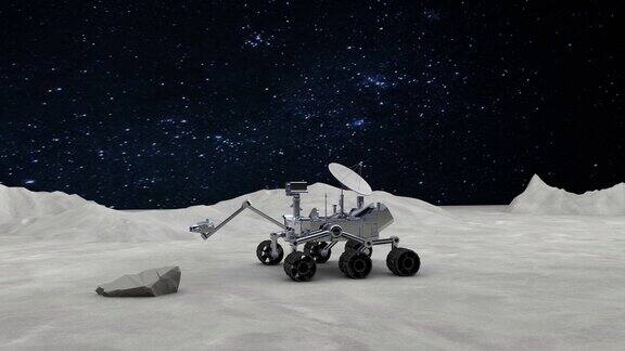 无人月球车探索月球