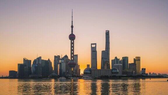 上海地平线上的日出