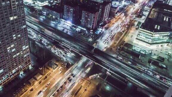 PAN鸟瞰图繁忙繁荣的城市北京中国