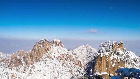 黄山的雪景时间间隔4k