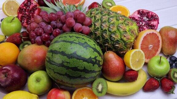 健康饮食的各种新鲜水果