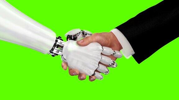 机器人和人握手
