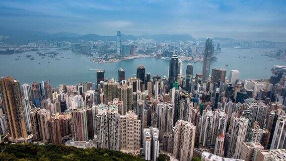 TD沿太平山顶眺望香港市区