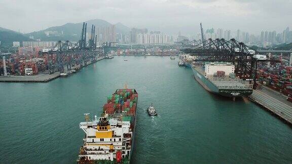 中国香港集装箱货轮码头
