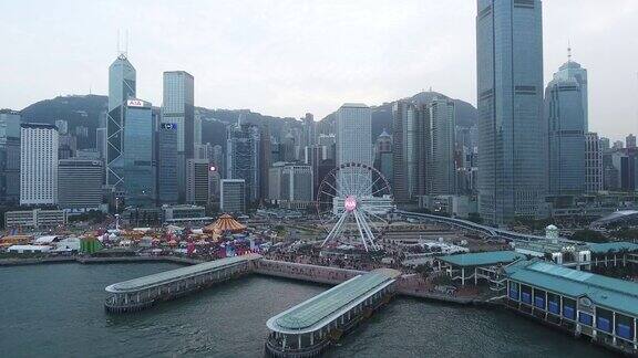 香港海港鸟瞰图