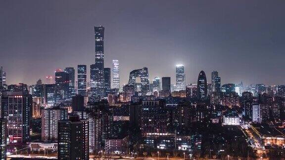 北京城市夜景延迟