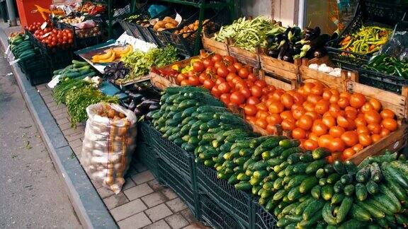 展示蔬菜农场水果市场