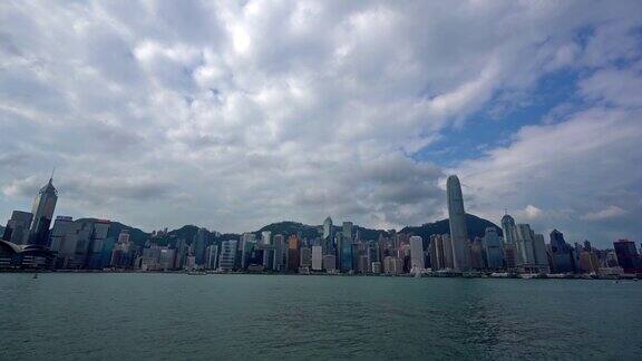 中国香港美丽的建筑和城市生活