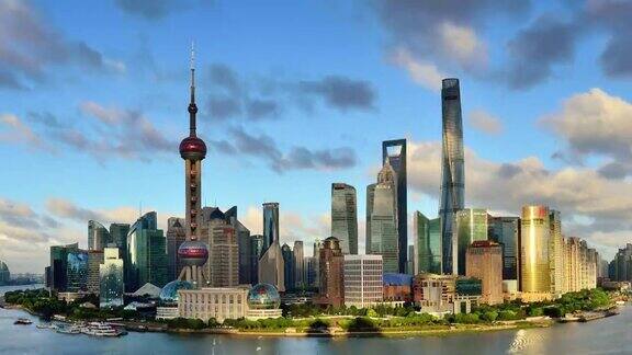 4K:中国上海城市景观
