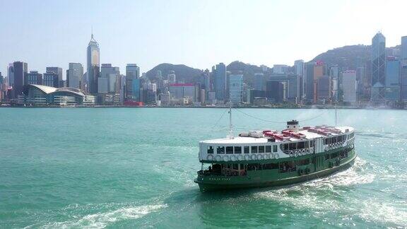 香港维多利亚港和渡轮
