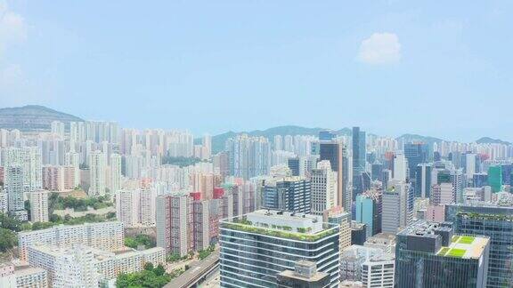 鸟瞰图观塘香港