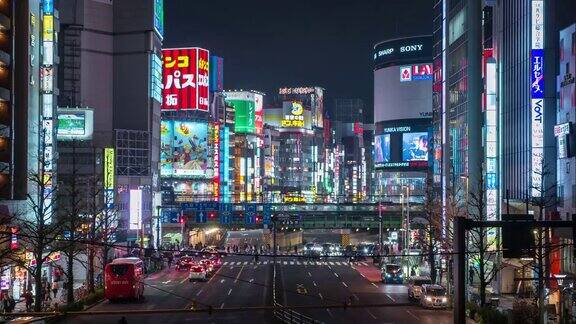 日本新宿东京拥挤的人群