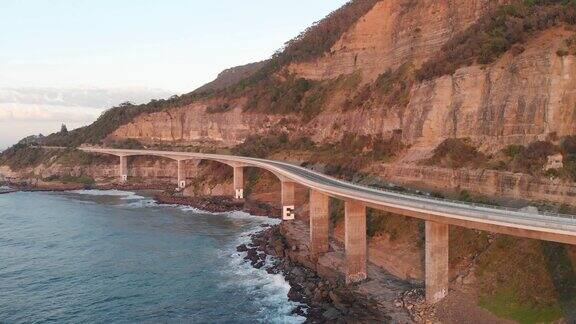 澳大利亚航拍海崖桥海岸景观