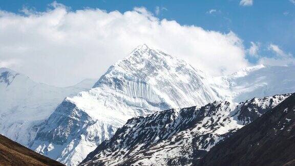 安娜普纳山脉的时间流逝喜马拉雅山尼泊尔