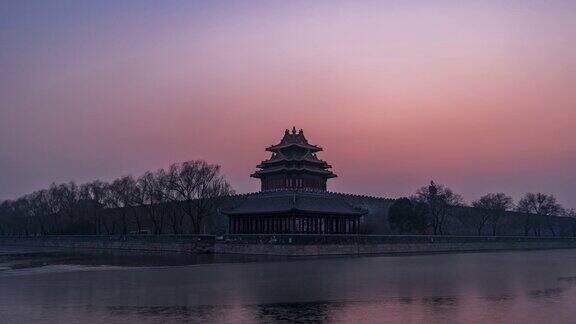 紫禁城日夜过渡北京中国
