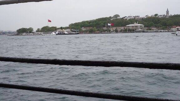 4K:渡轮上的伊斯坦布尔全景