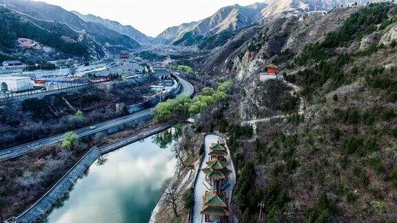 居庸关长城鸟瞰图北京中国