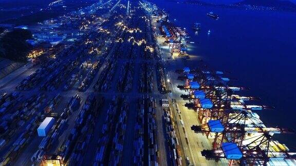 上海洋山深水港实时鸟瞰图