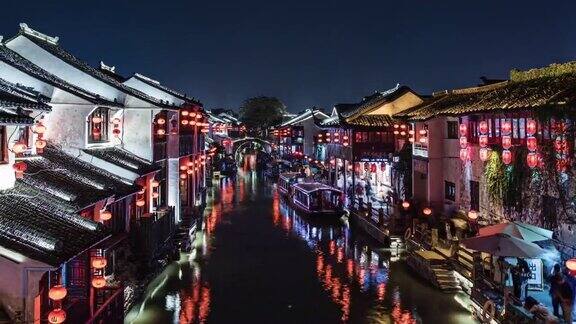 夜景古城苏州中国