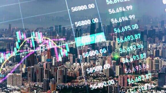 LSZI深圳城市景观时间推移与证券市场金融交易