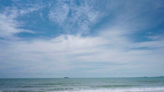 泰国夏日美丽的大海;4k的决议