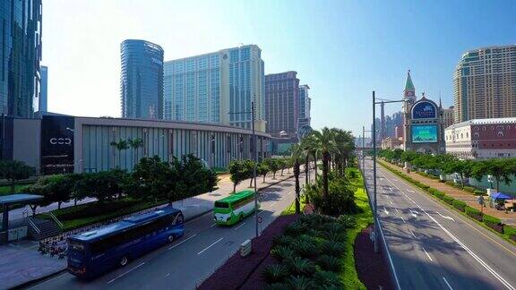 中国澳门美丽的建筑和城市生活