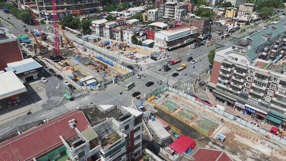 城市地铁站正在建设中