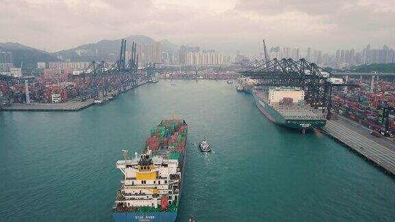中国香港集装箱货轮码头
