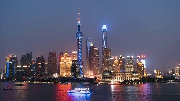 哈子上海市区昼夜转换上海中国