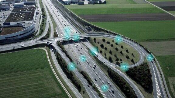 高速公路上的电动汽车