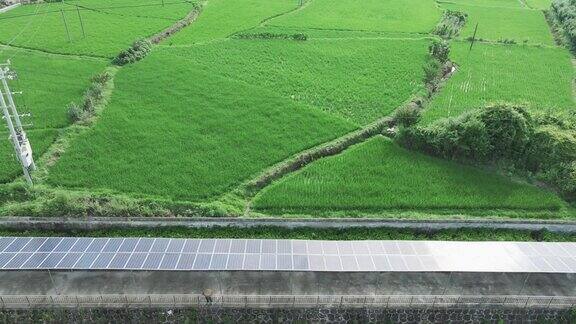 稻田太阳能发电设施