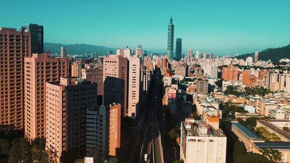 台北市和山的背景在白天台湾