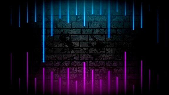 蓝色紫色霓虹线条技术grunge运动背景