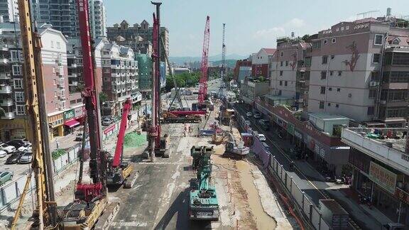 城市交通升级地铁车站建设