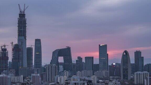 MSHATDDowntownBeijingSunset北京中国