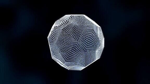 三维球体形状的粒子运动