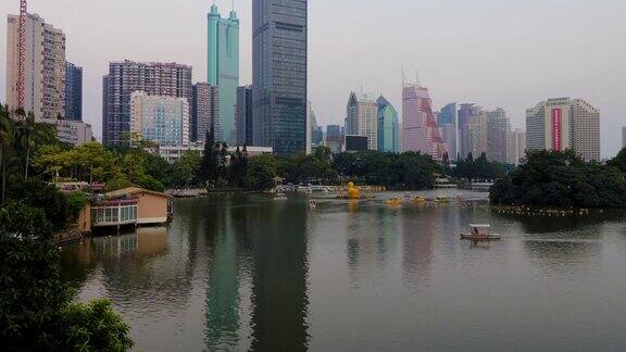 RTMS深圳立志公园和驾驶船上深圳广东中国