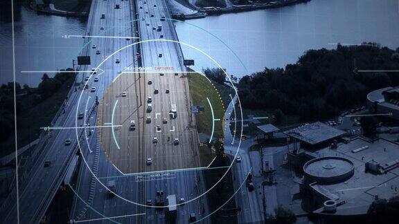 利用目标监控技术跟踪桥梁上的汽车目标