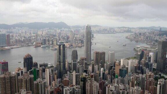 延时:香港从维多利亚山顶